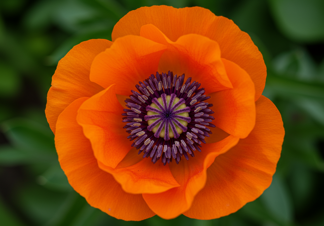 prince of orange papaver oriental poppy
