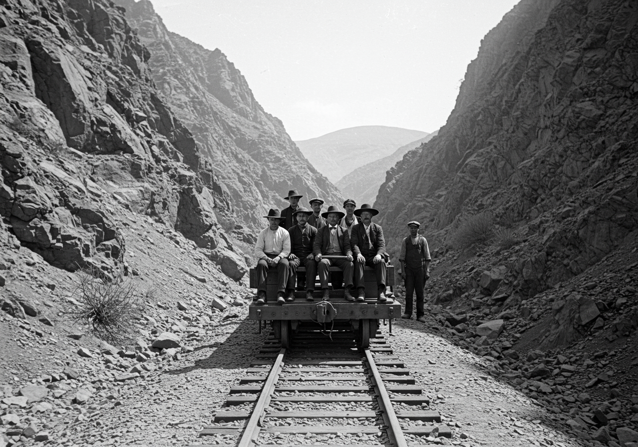 Workers on the Rindge Railroad