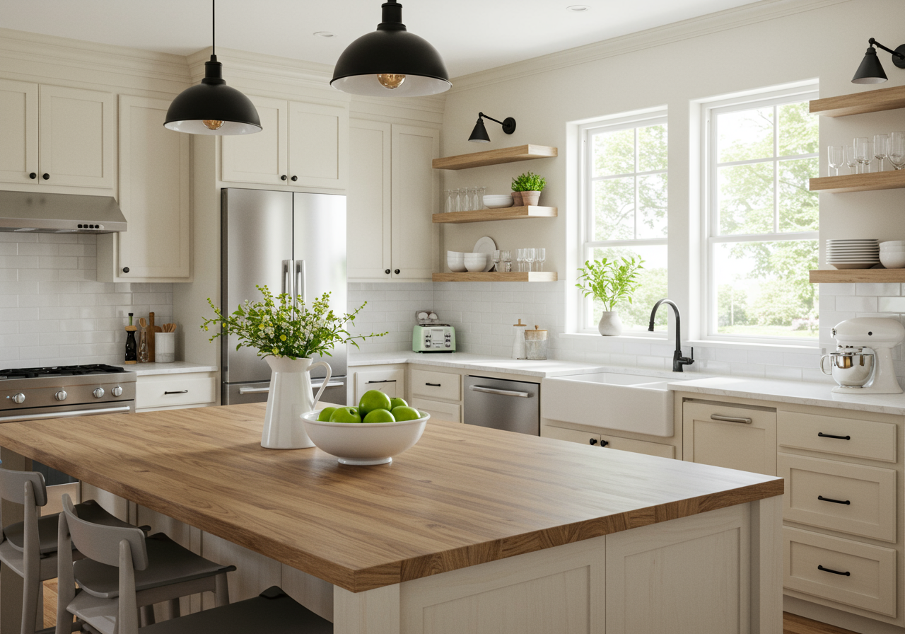 Appliance garage in kitchen