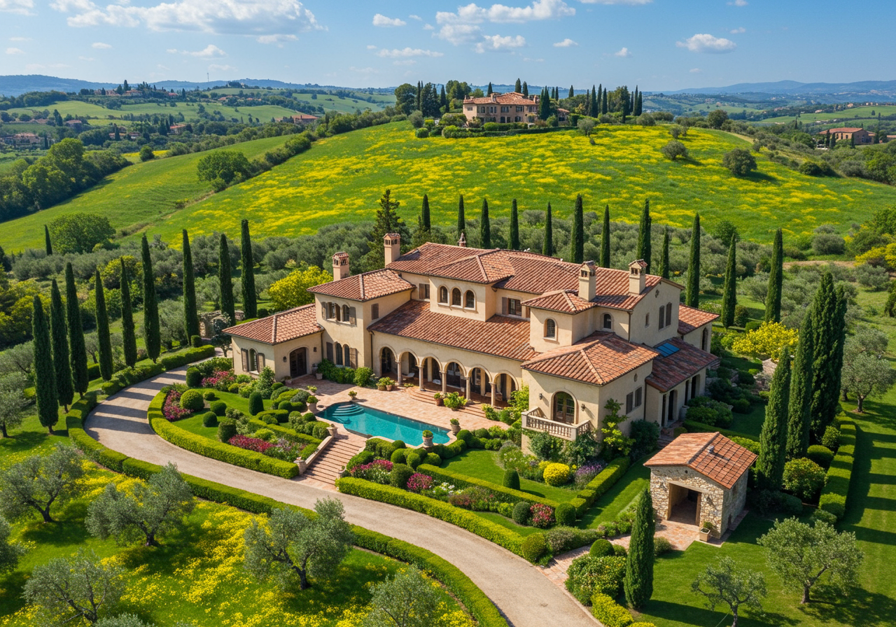 Stunning, large San Juan Capistrano estate in lush surroundings with backyard pool and views.