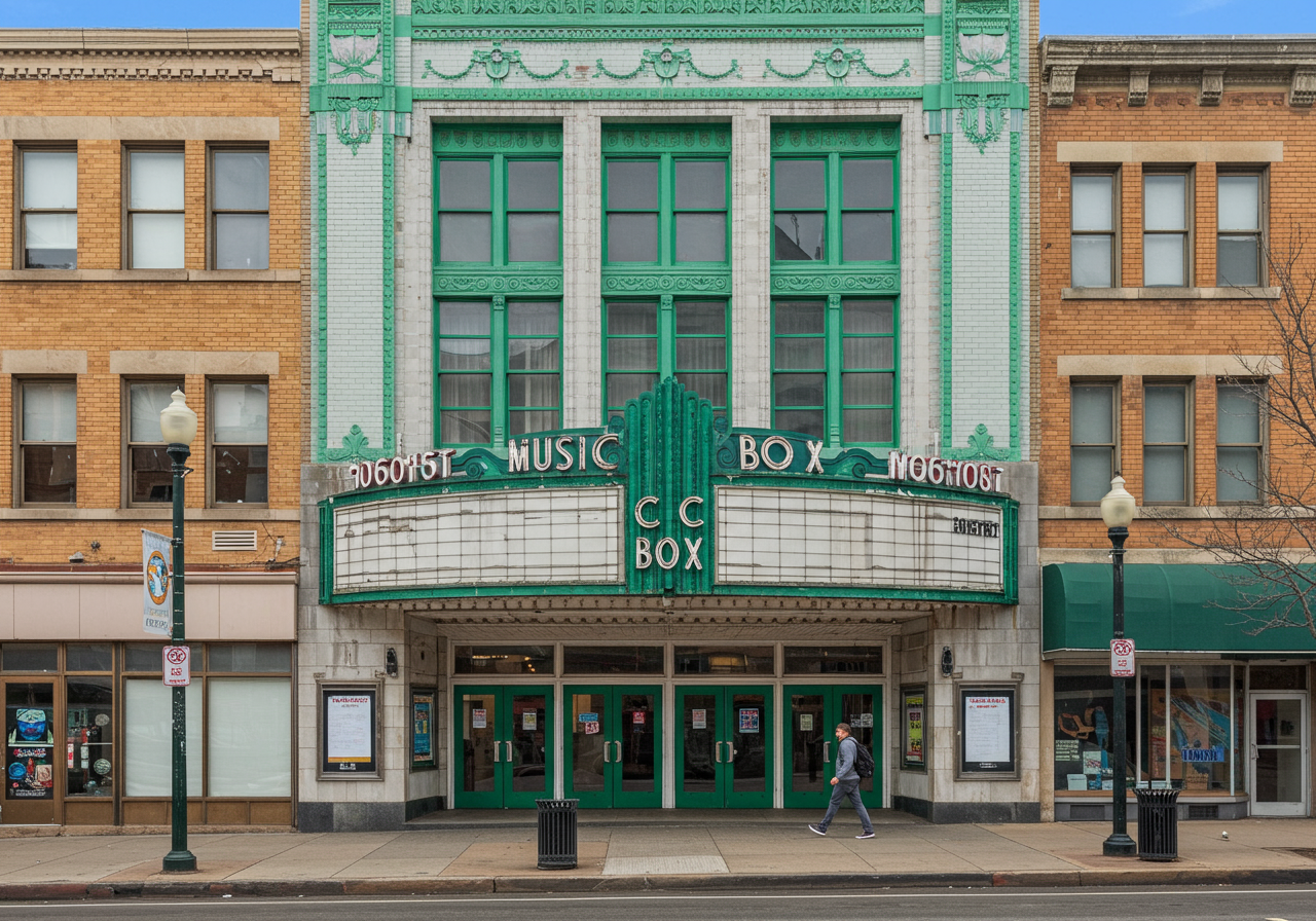 Watch a movie at the Music Box Theatre