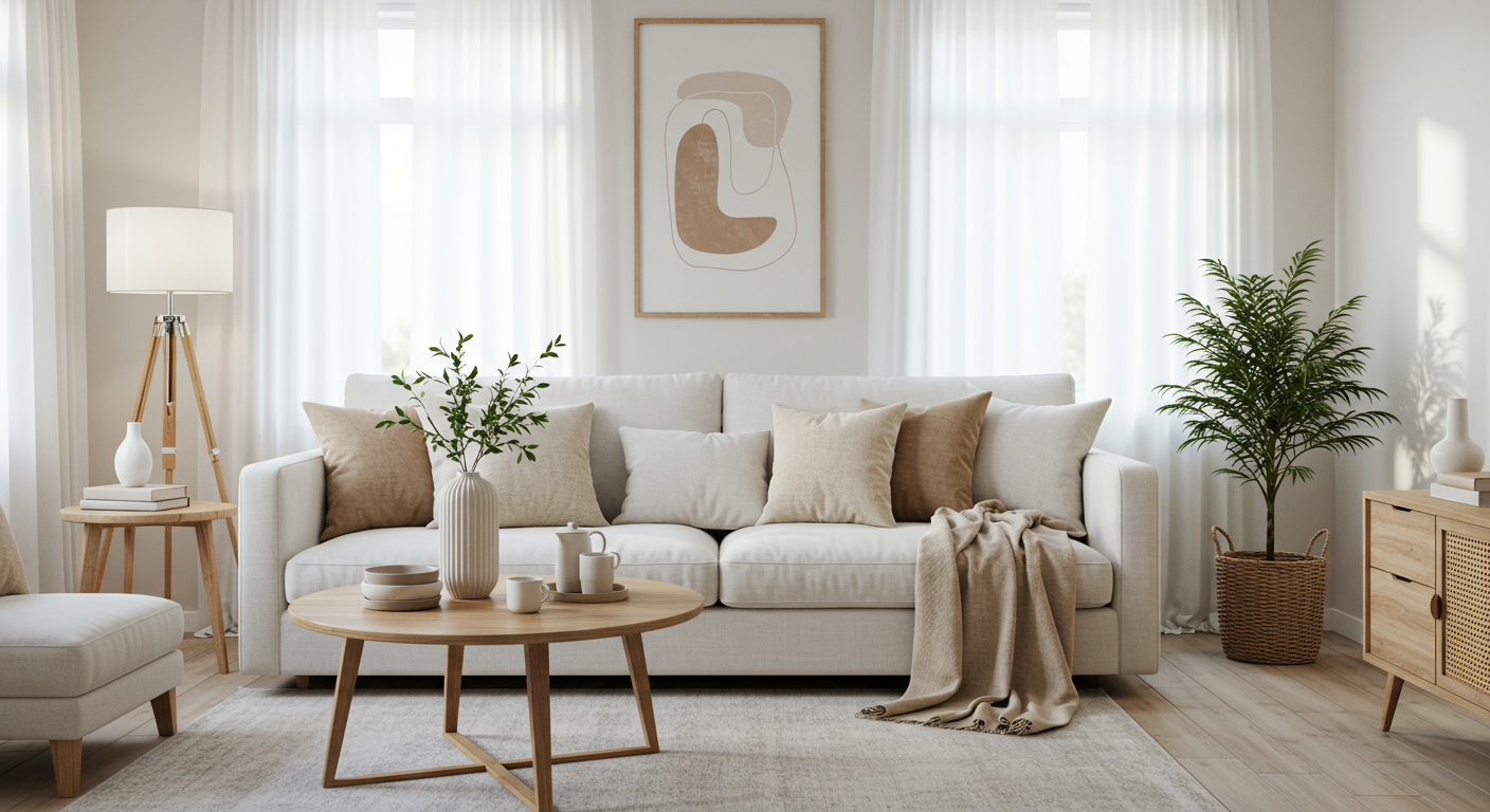 Maximizing your Santa Ana home listing living room staged