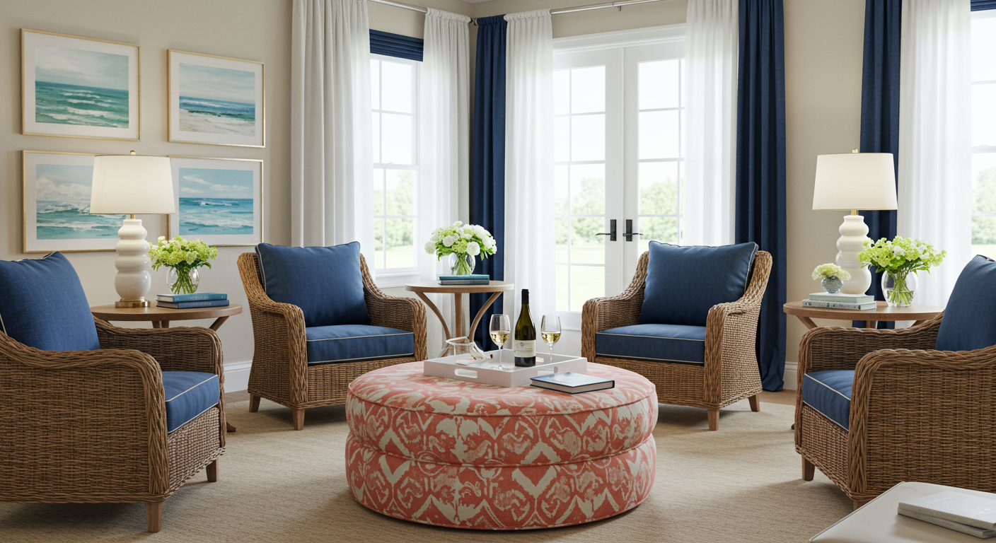 Multiple Armchairs in Maximalist Sitting Room