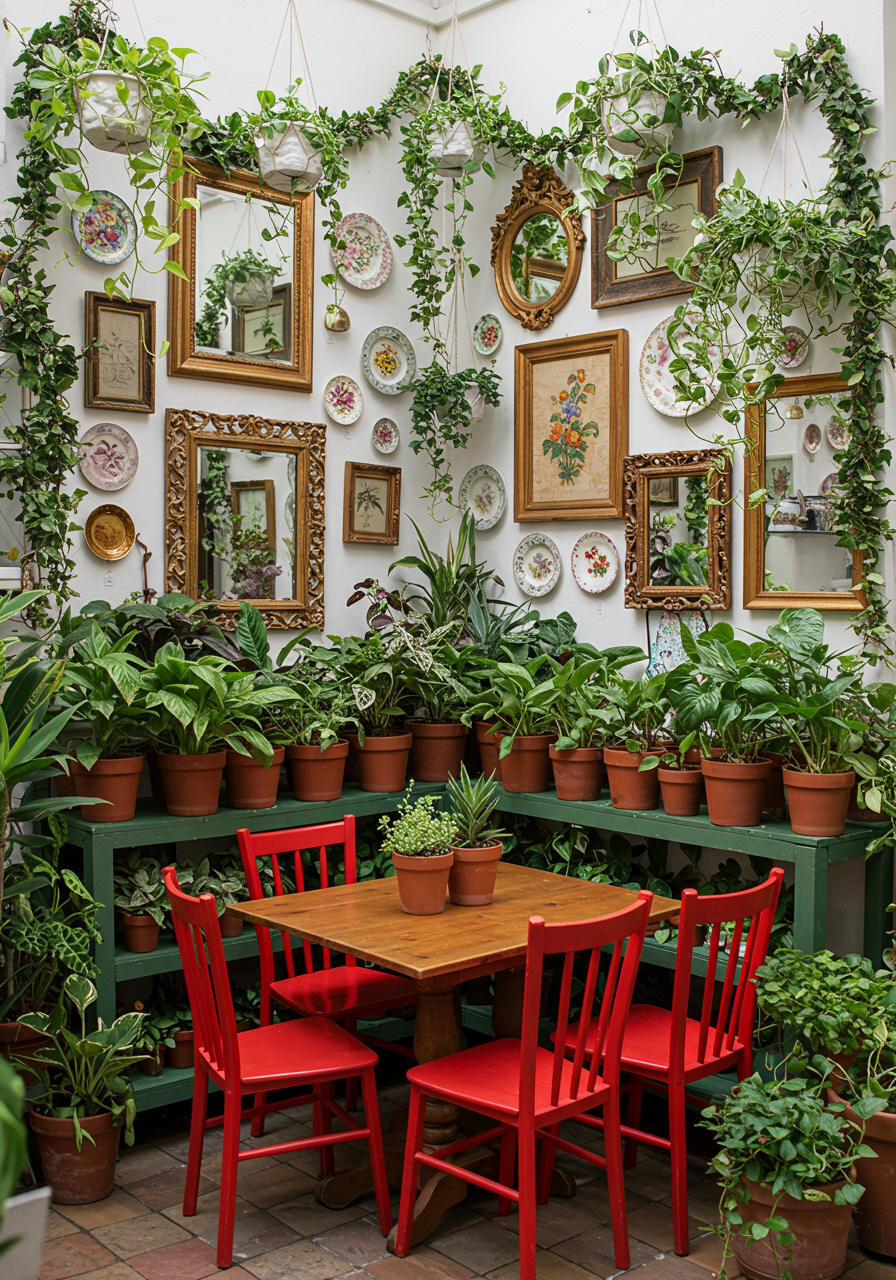 plant vines as border