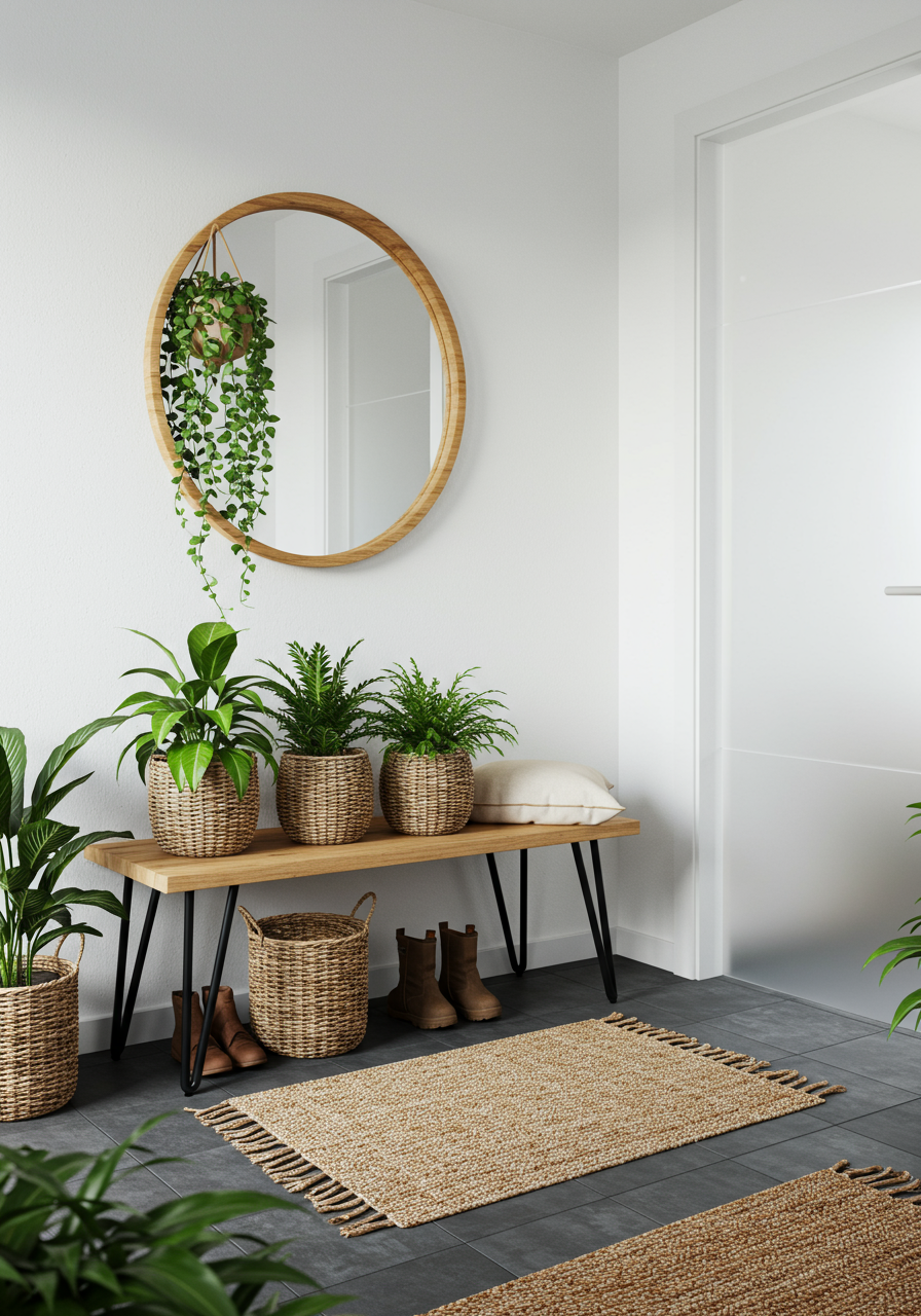 vines wrapped around mirror