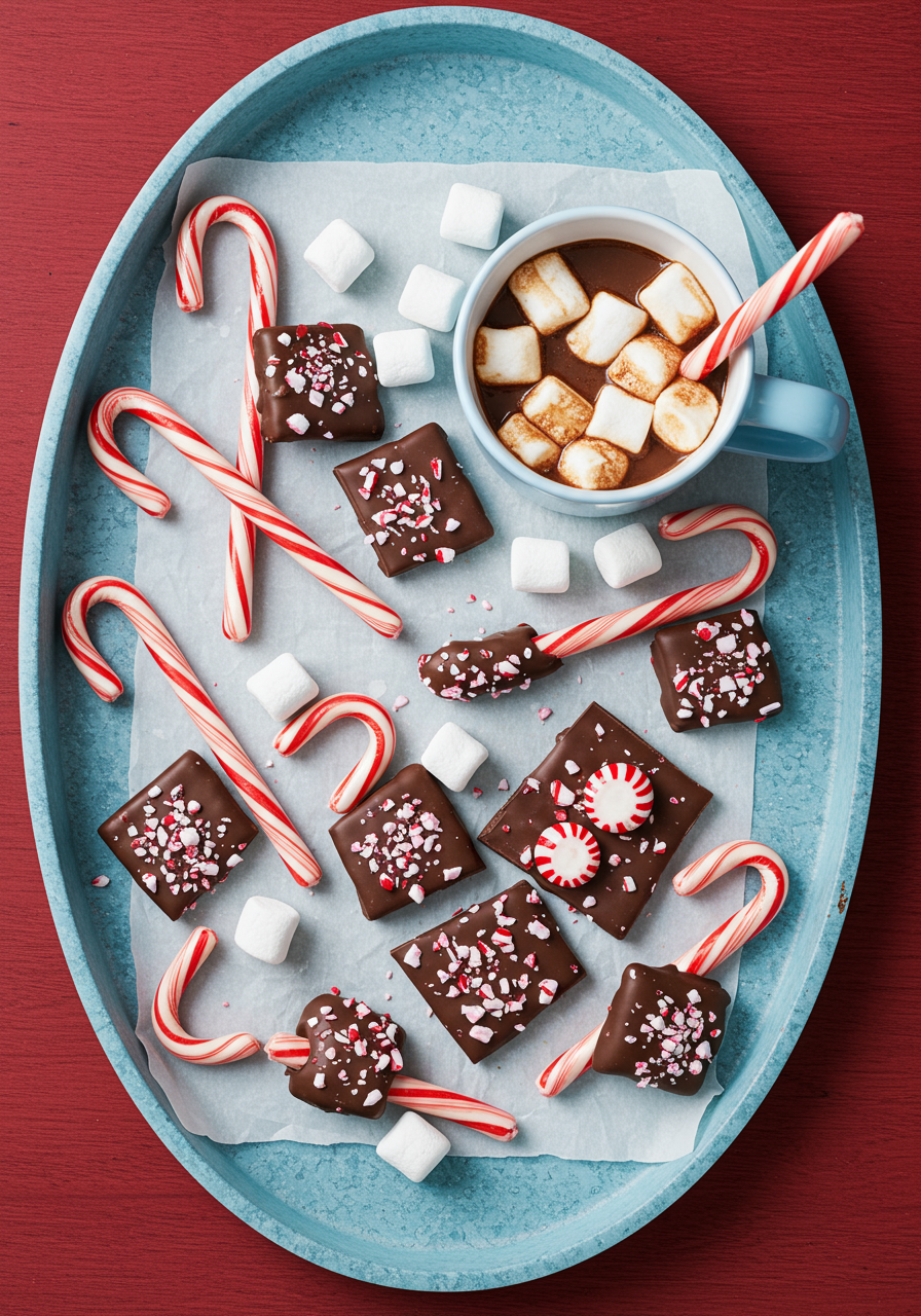 chocolate dipped candy canes