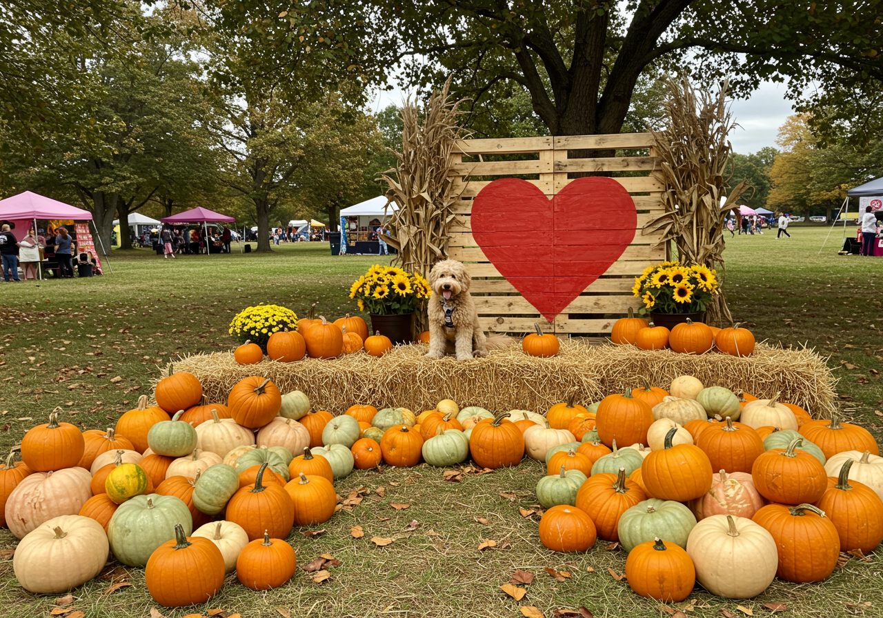 Love Creek Orchards
14024 State Hwy. 16 North, Medina, (830) 200-0302, lovecreekorchards.com
A short jaunt northwest of San Antonio, Love Creek Orchards' Great Hill Country Pumpkin Patch is open Saturdays, Sundays and Mondays from 10 a.m. to 4 p.m., October 8-30. In addition to gourd-centric activities like pumpkin painting, Love Creek has plenty of kid-friendly activities and entertainment, including tours of its apple orchard. Photo via Instagram / mika_the_minidoodle