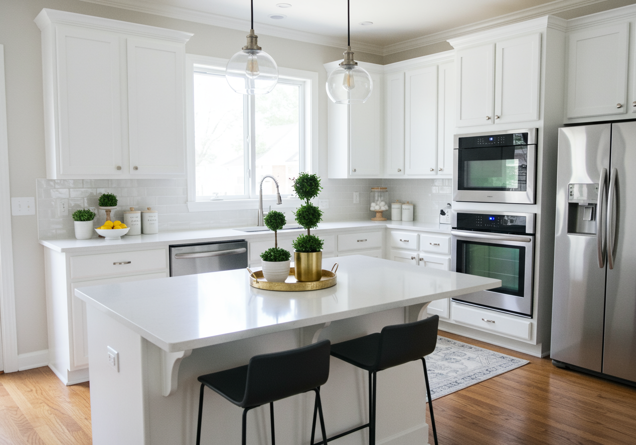 Beautifully staged home interior by Verso Homes