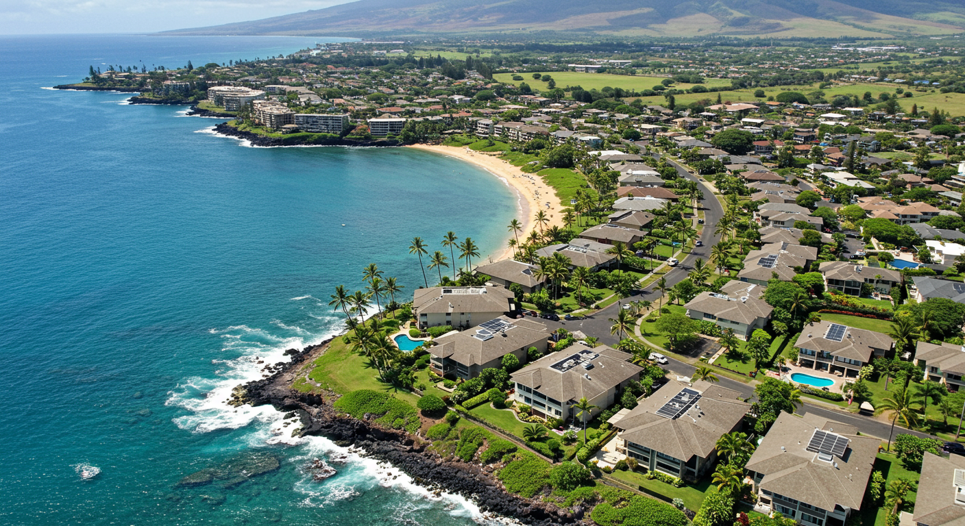 Puamana Aerial Coastline