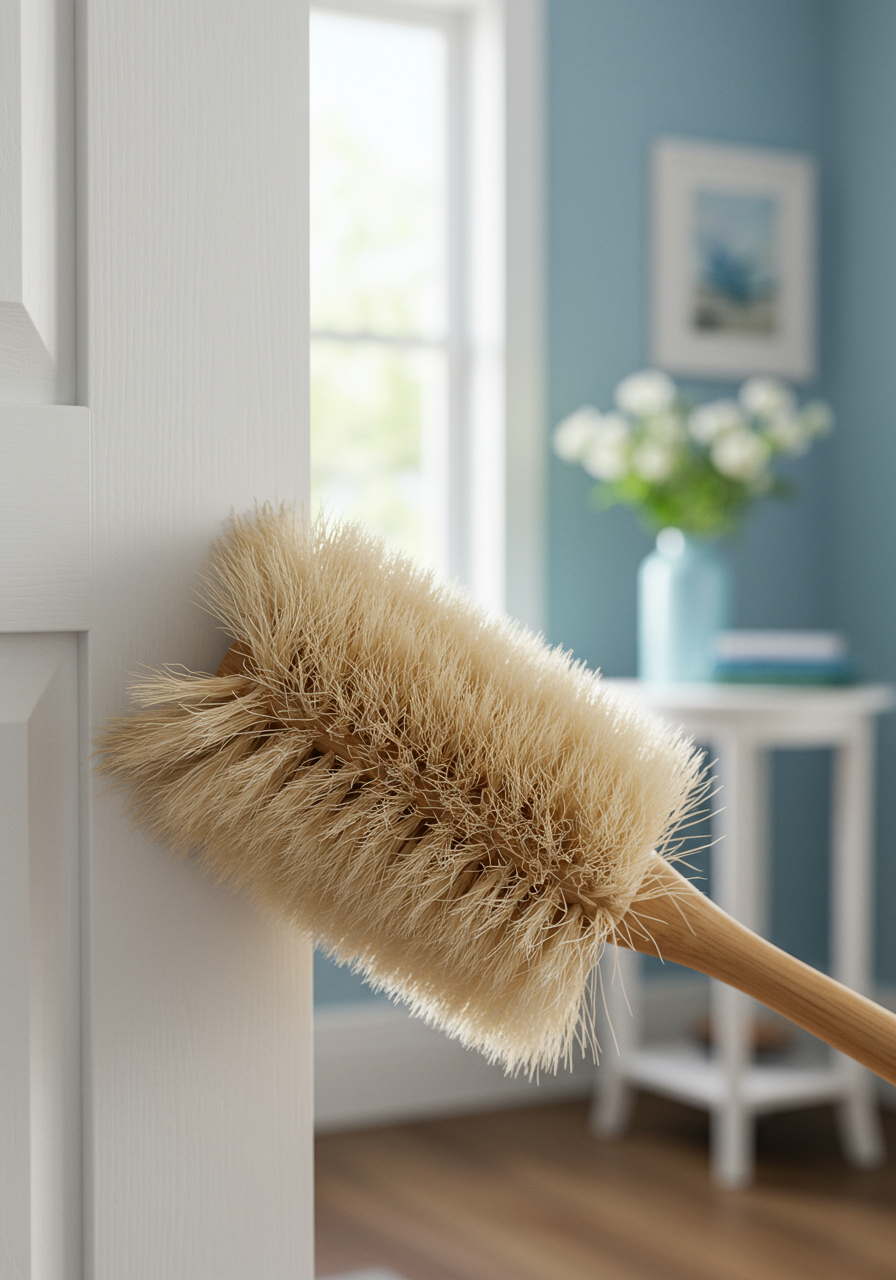 Duster on wall/moulding