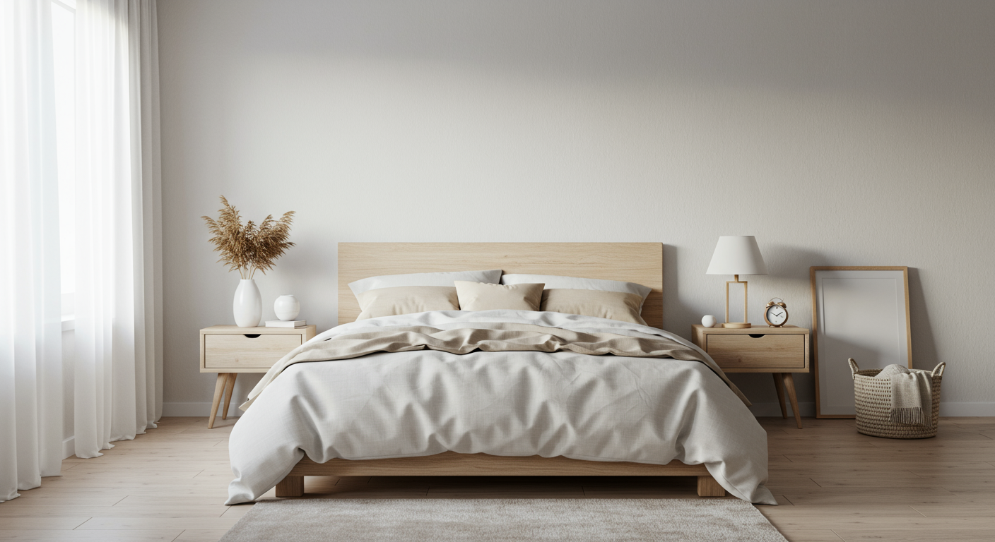 White bedroom interior