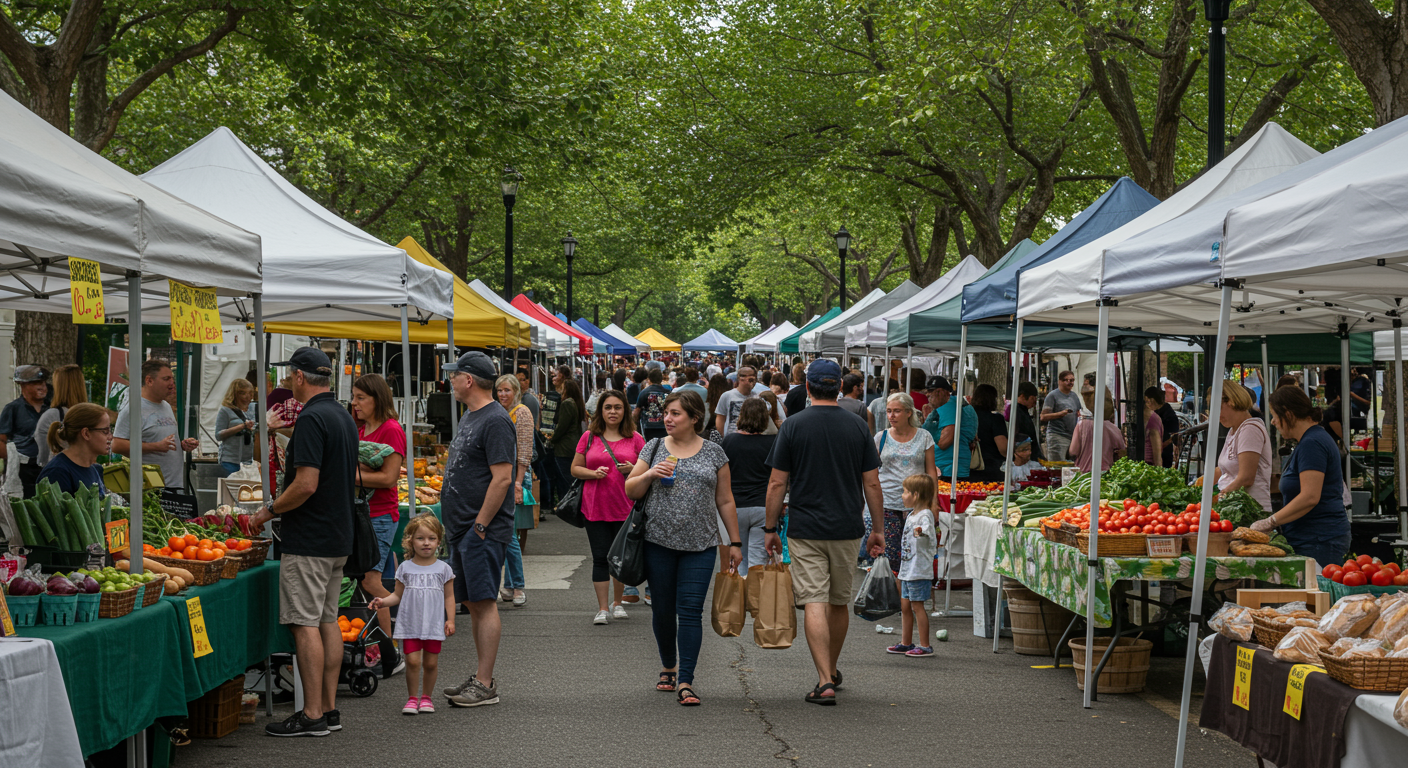 McLean Farmers Market vibrant scene