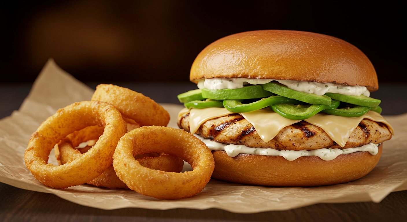 California Sandwich with Onion Rings