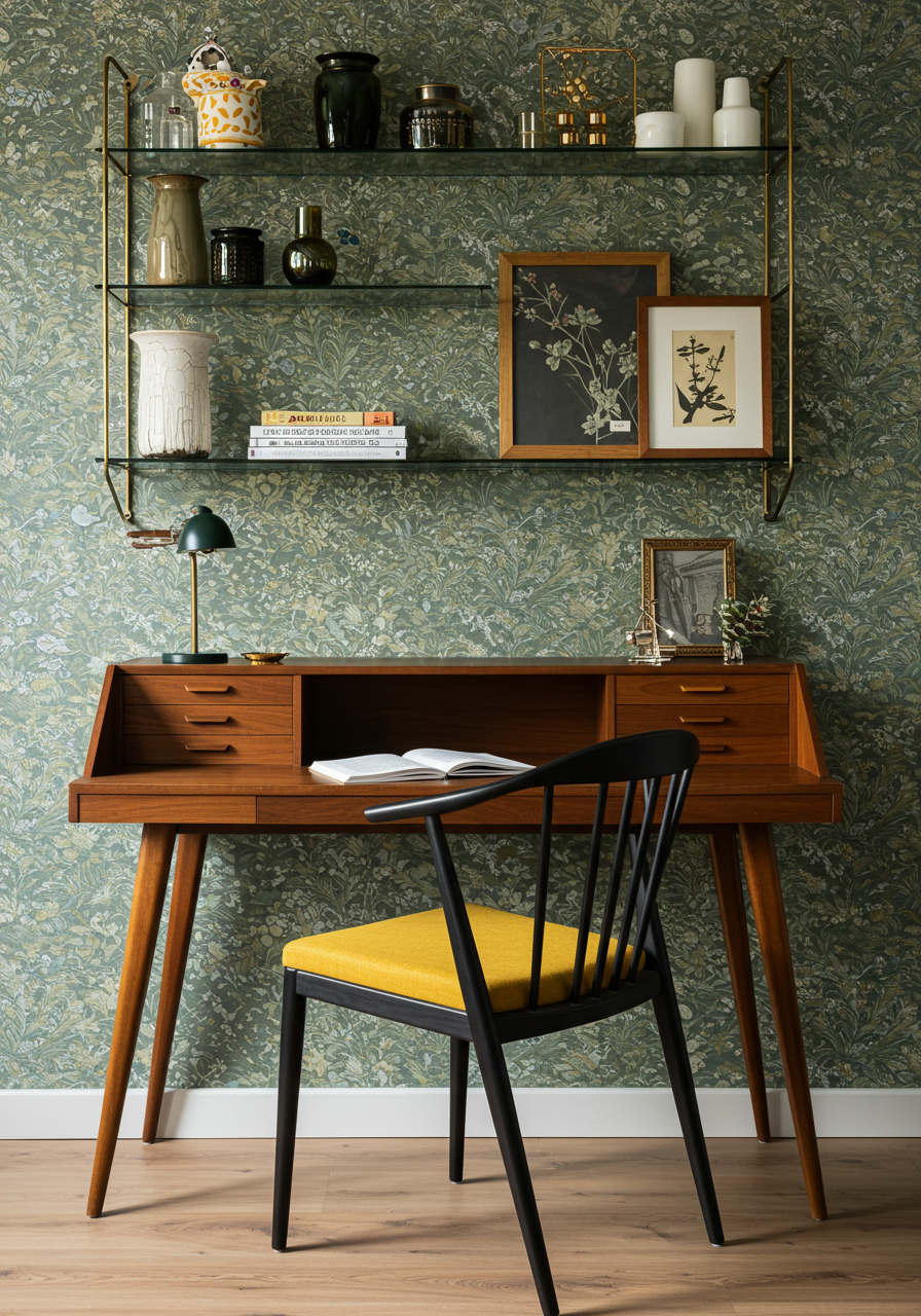 Image may contain Book Publication Indoors Interior Design Desk Furniture Table Accessories Bag Handbag and Plant