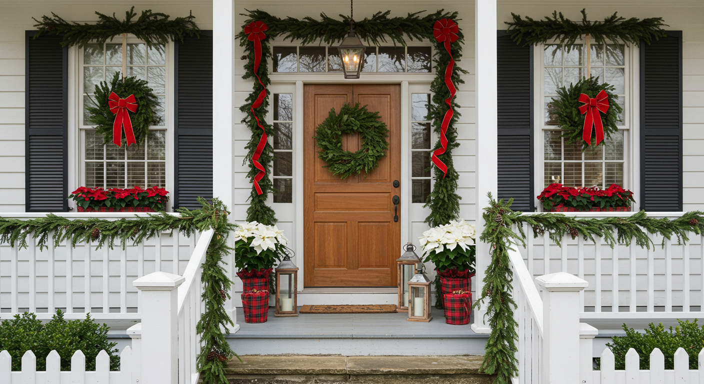 porch holiday decorations