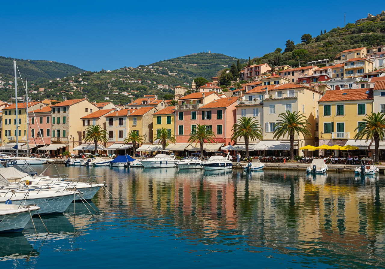 Port of Porto-Vecchio, in Corsica, France
