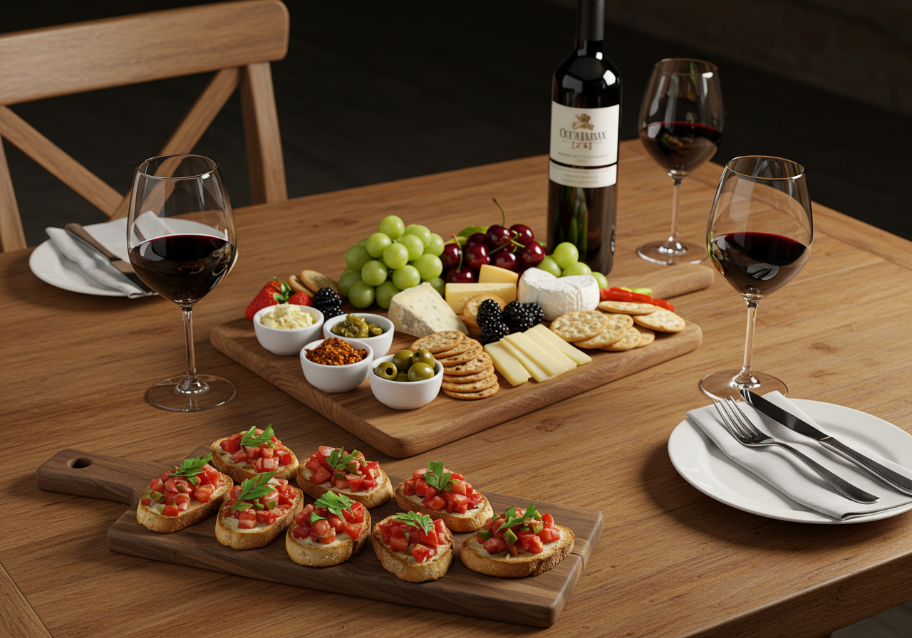 Charcuterie boards and wine pairings at Golden Isles Olive Oil on St. Simons Island, GA