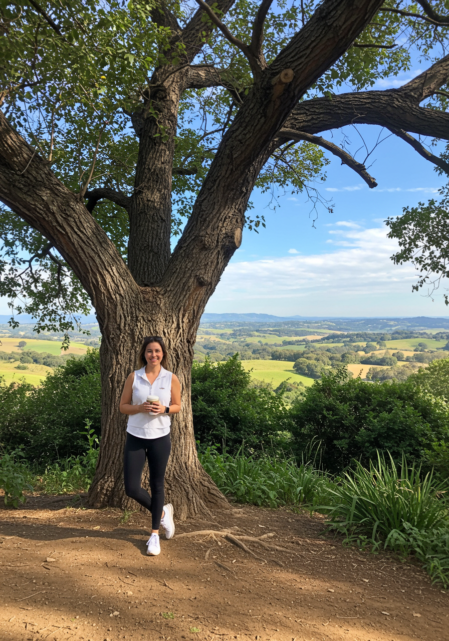 Natalie Boyle enjoying the Aliso Summit Trail in Laguna Niguel