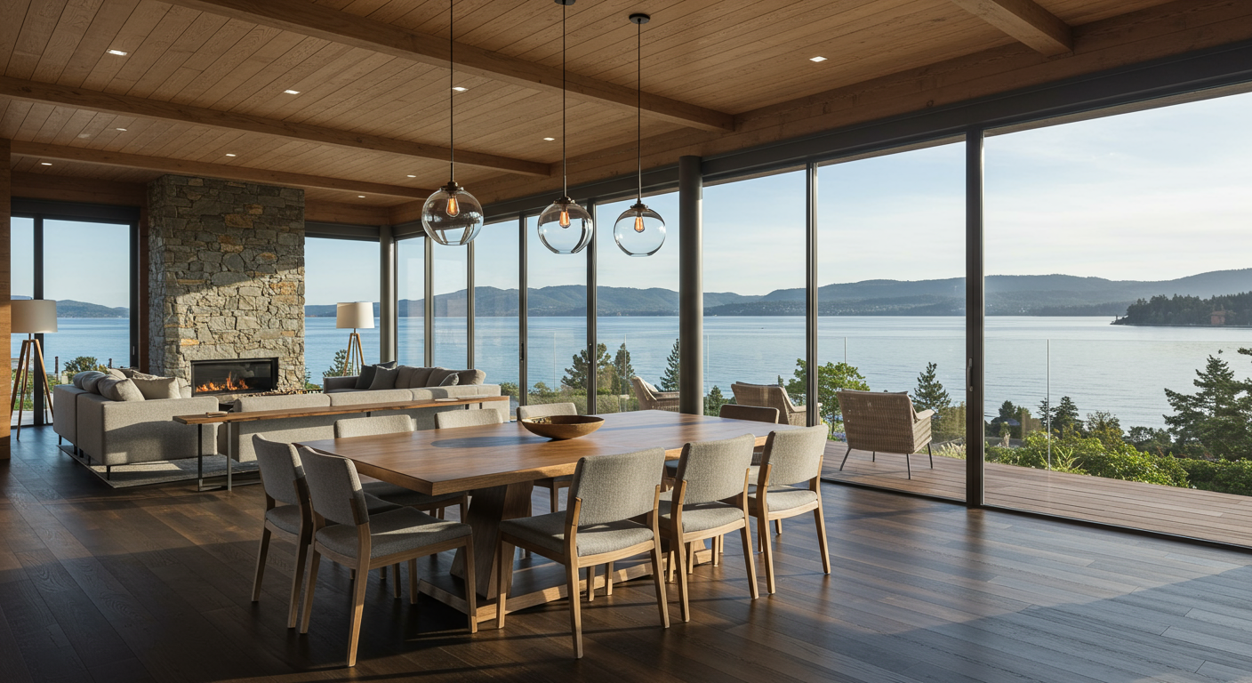 The open dining room