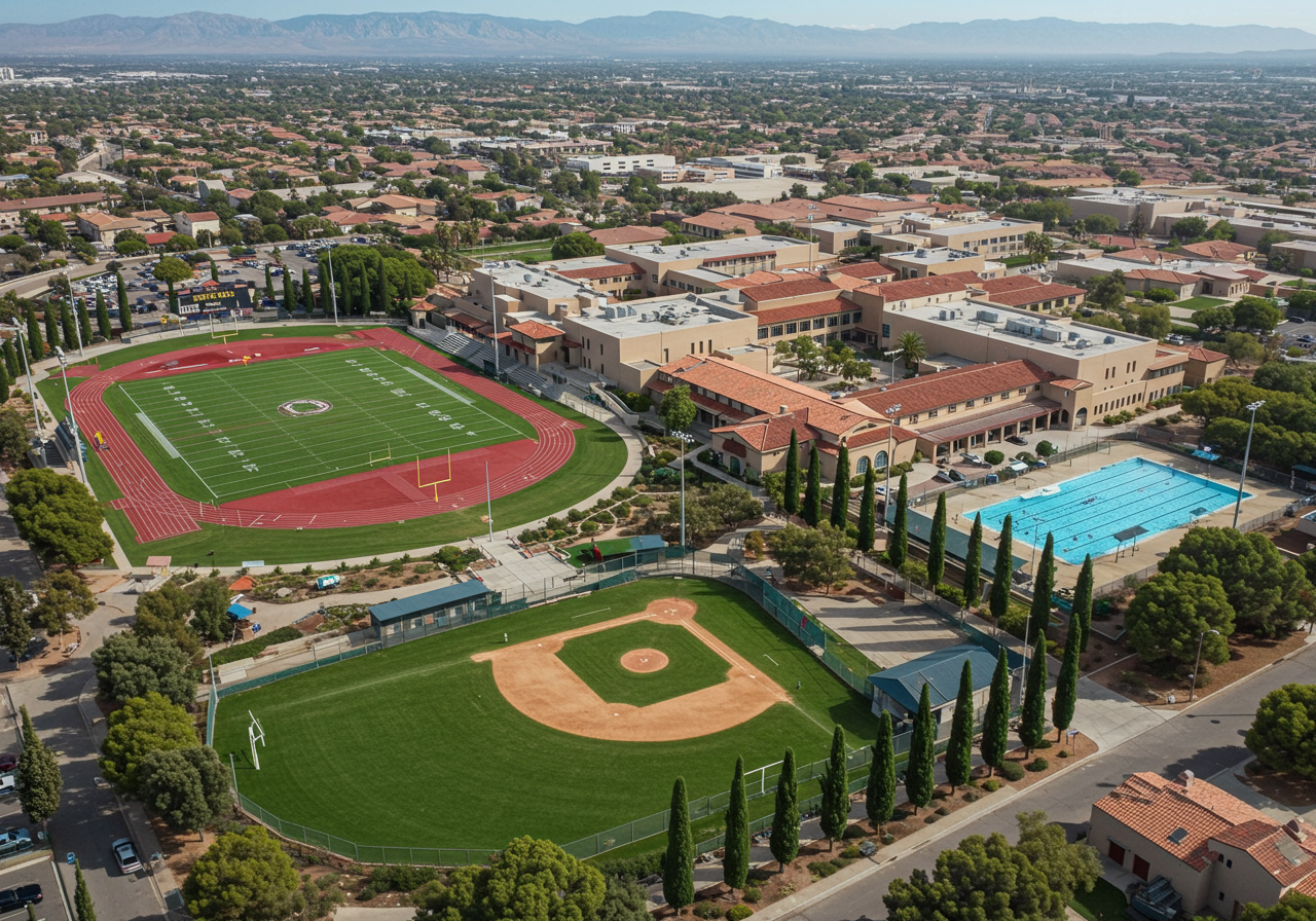 Cathedral Catholic Aerial View