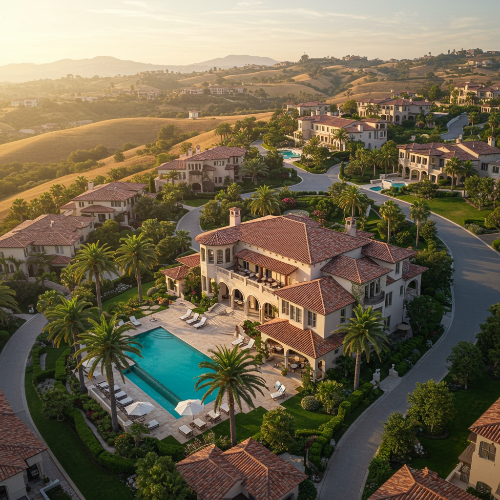 Outdoor view of Regency at Folsom Ranch 55+ homes in Irvine