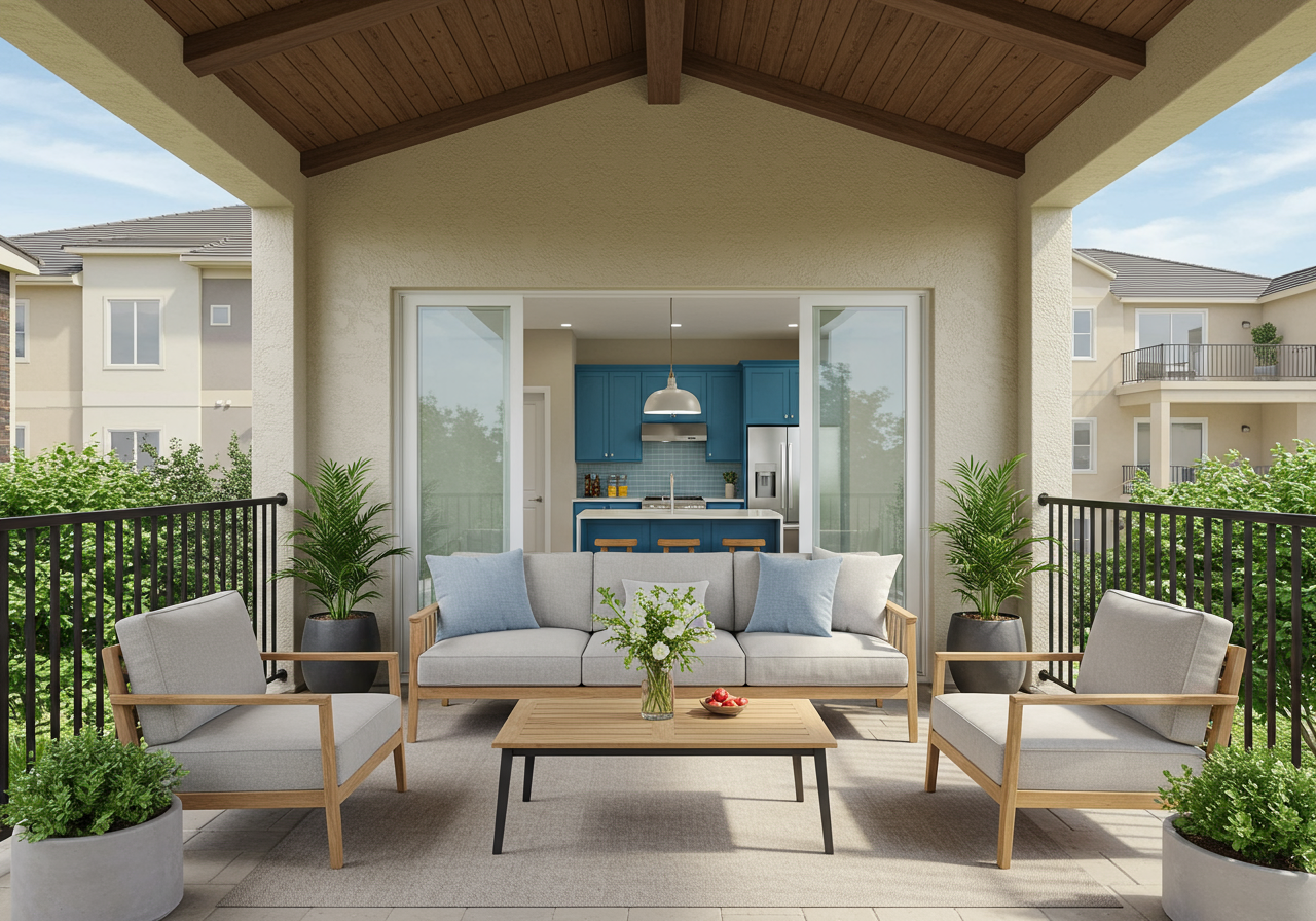 1246 S Bronson's outdoor patio. Photo credit: Urban Aisle