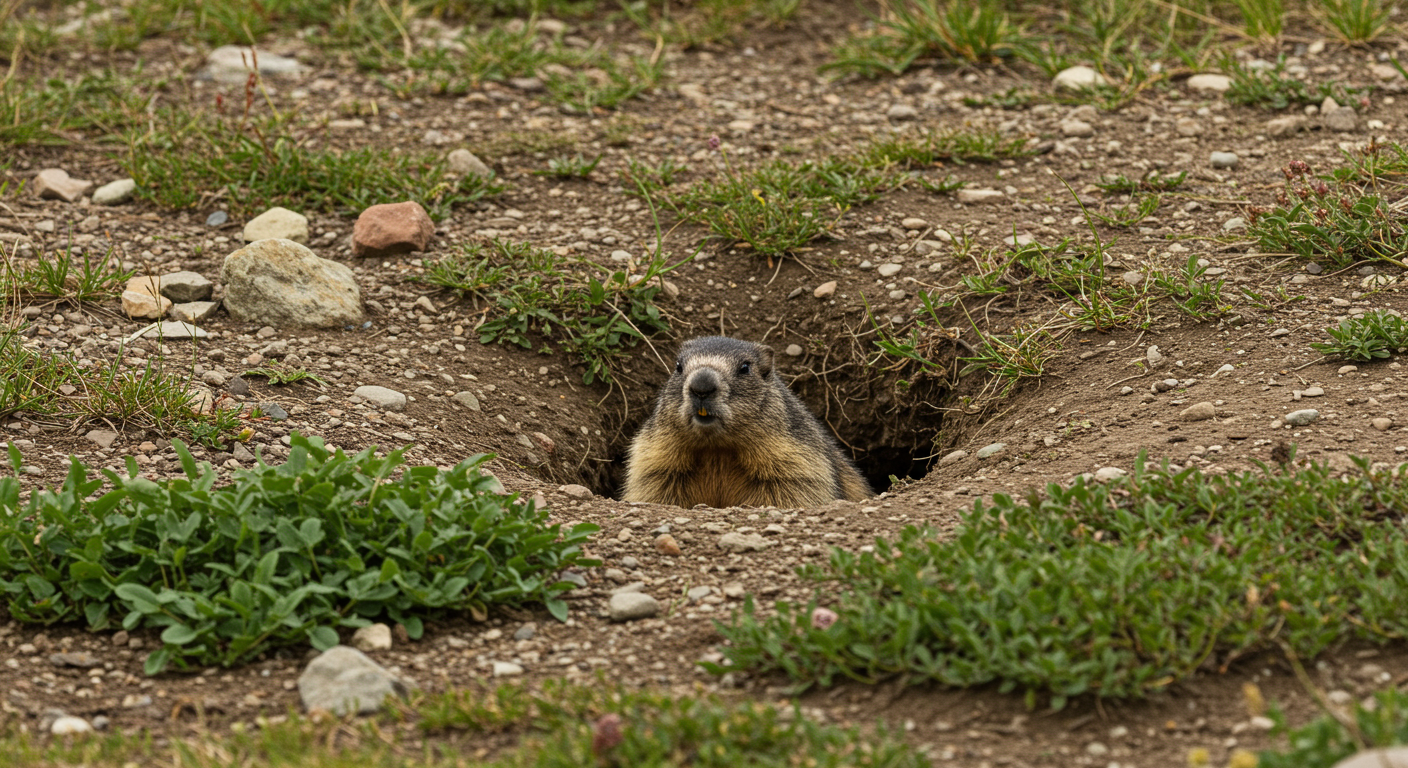 Marmot in the mountains near Durango, CO