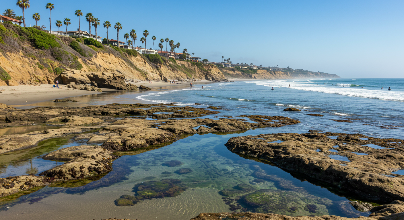 swamis beach tide pools san diego