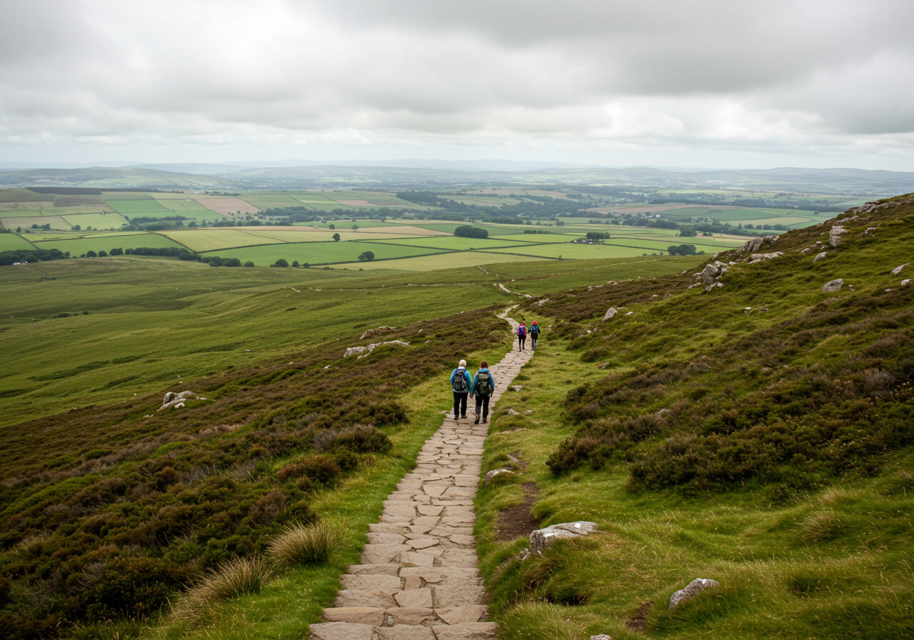 High up on a hill in North York Moors National Park