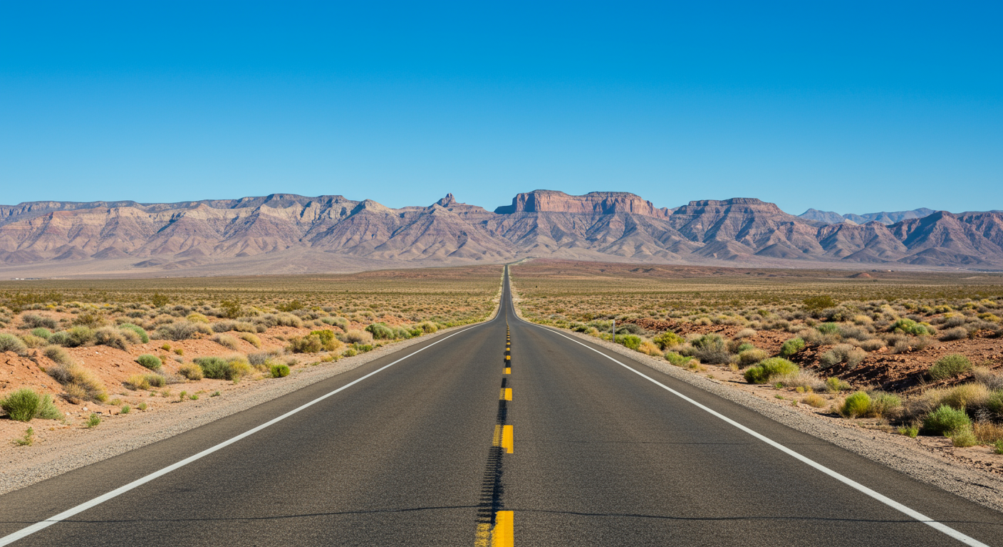 A road through Death Valley National Park