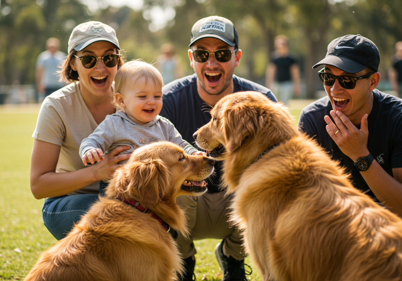 One-year-old Sera Hsieh, with parents Jimmy and Kathryn, reacts after...