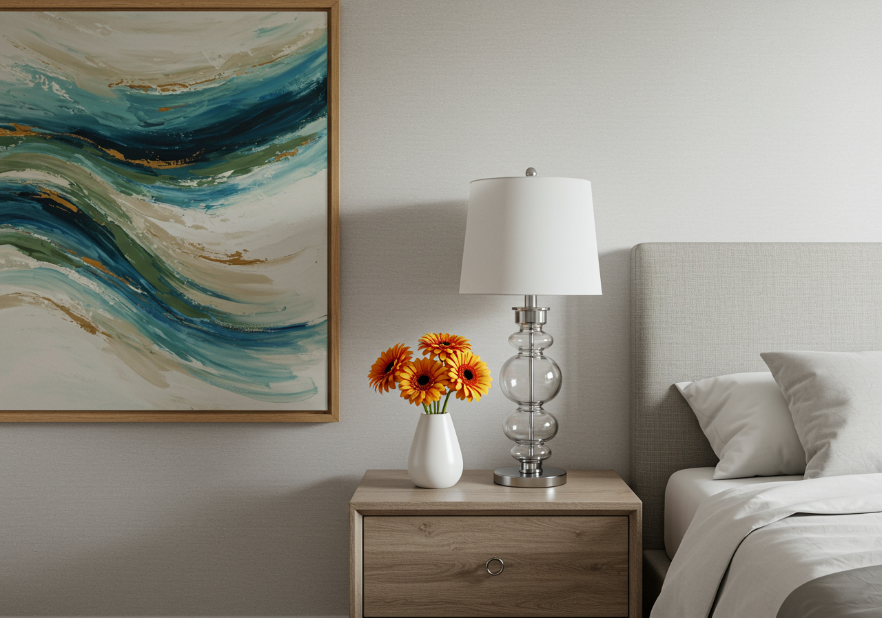 art in bedroom honolulu luxury condo