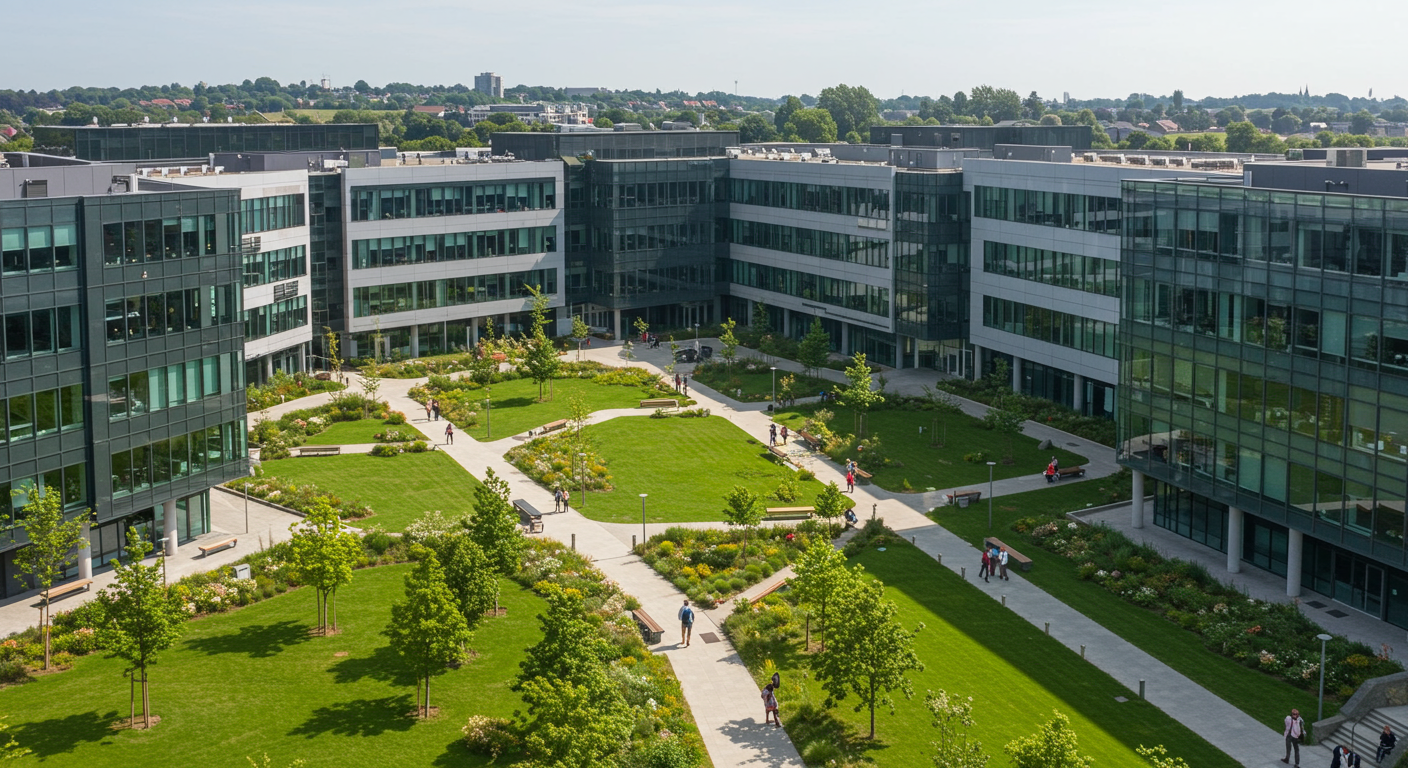 Rendering of Centene's campus near UNC Charlotte