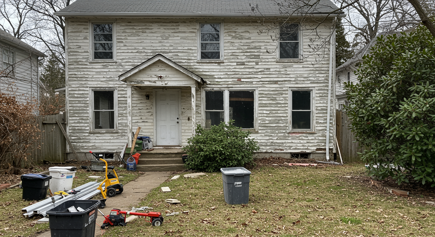 A home that needs a major remodel