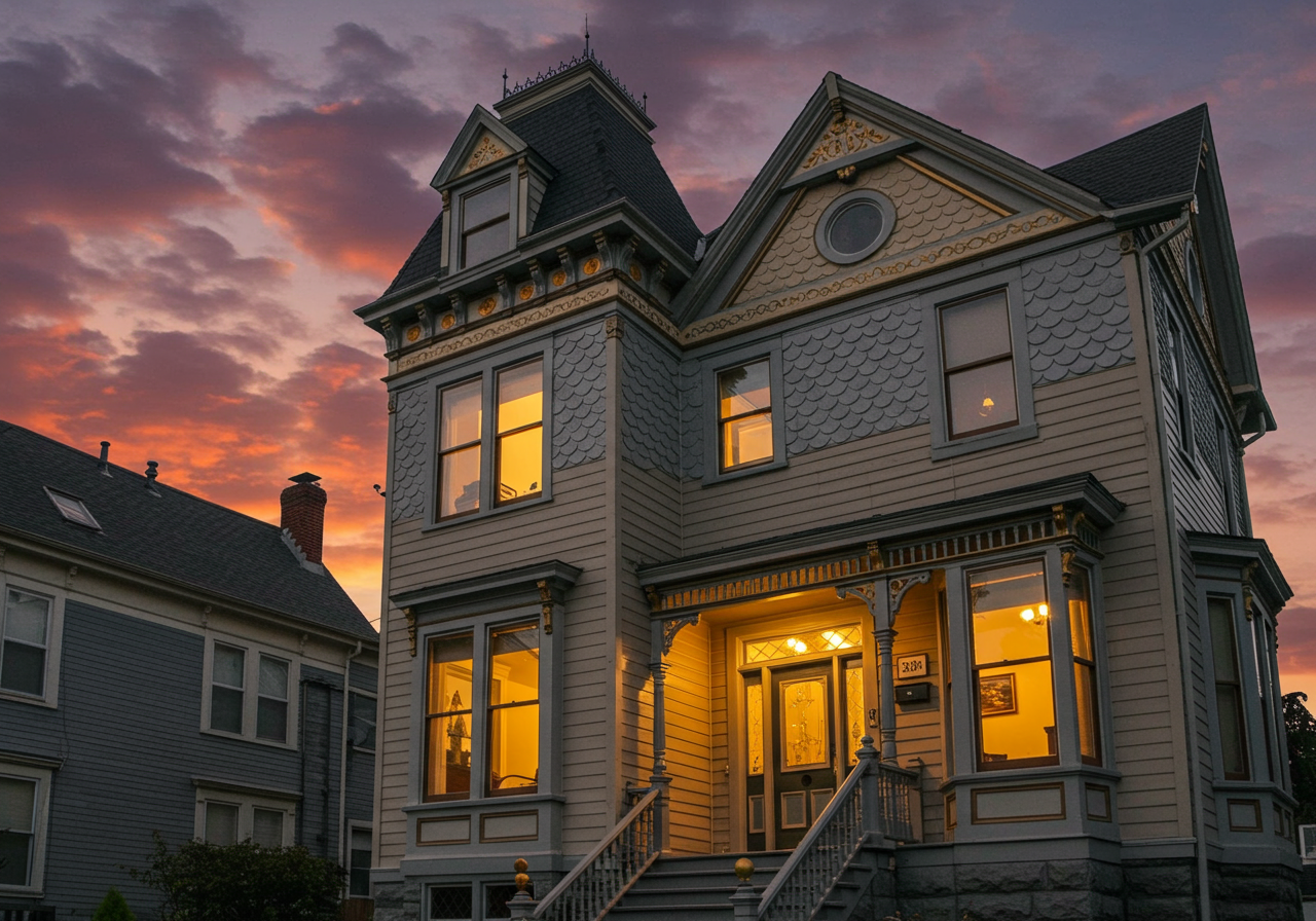 The most prevalent in Bernal Heights, Victorian architecture
