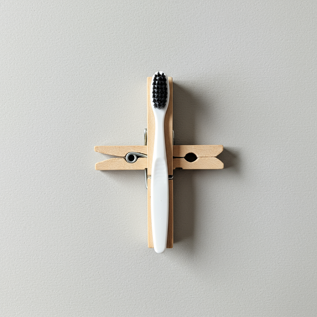 Glue added to clothspin