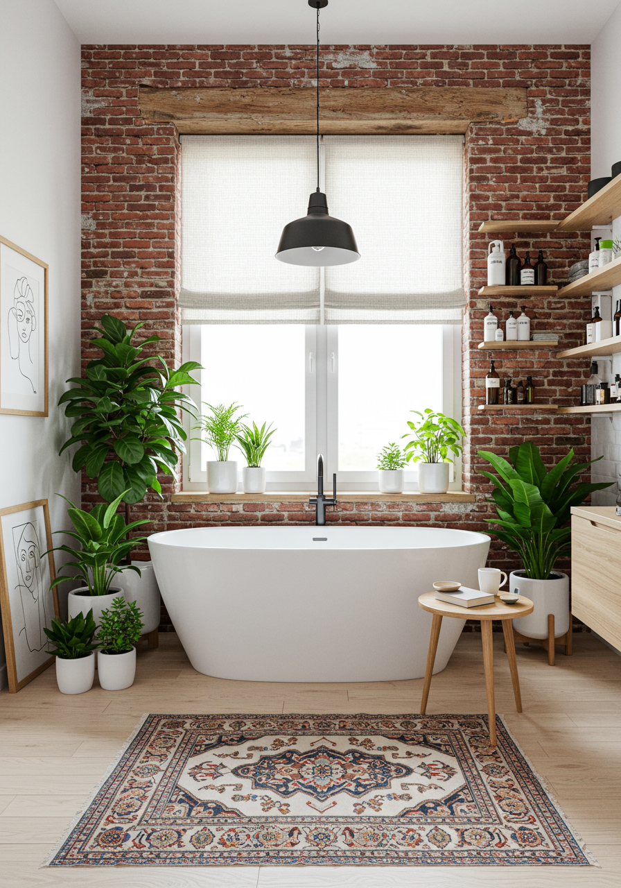 plants in the bathroom