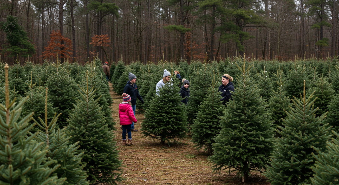 Raleigh Christmas Tree Locations, Durham, Chapel Hill NC
