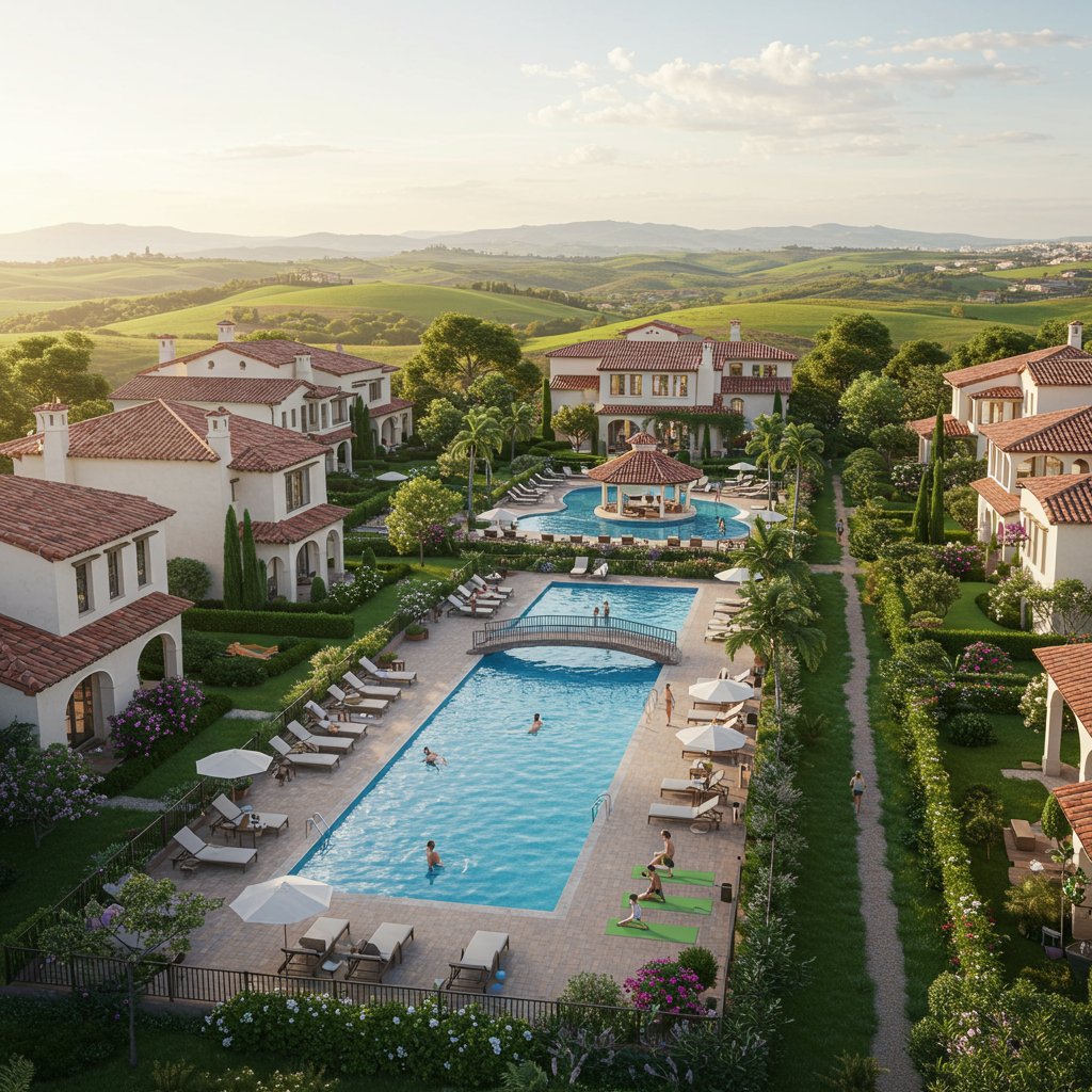 Aerial view of Rancho Mission Viejo Esencia Gavilan Neighborhoods