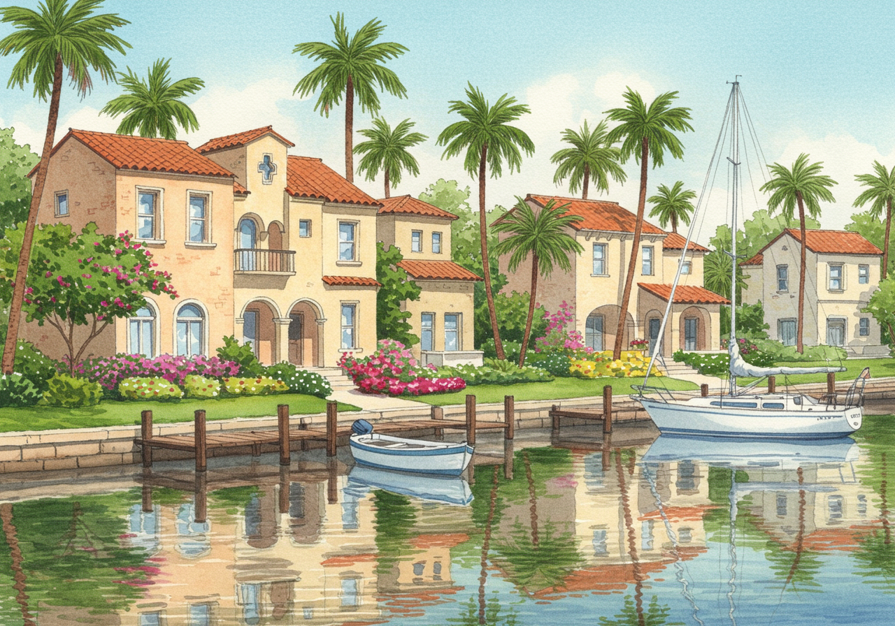 Lido Isle waterfront homes