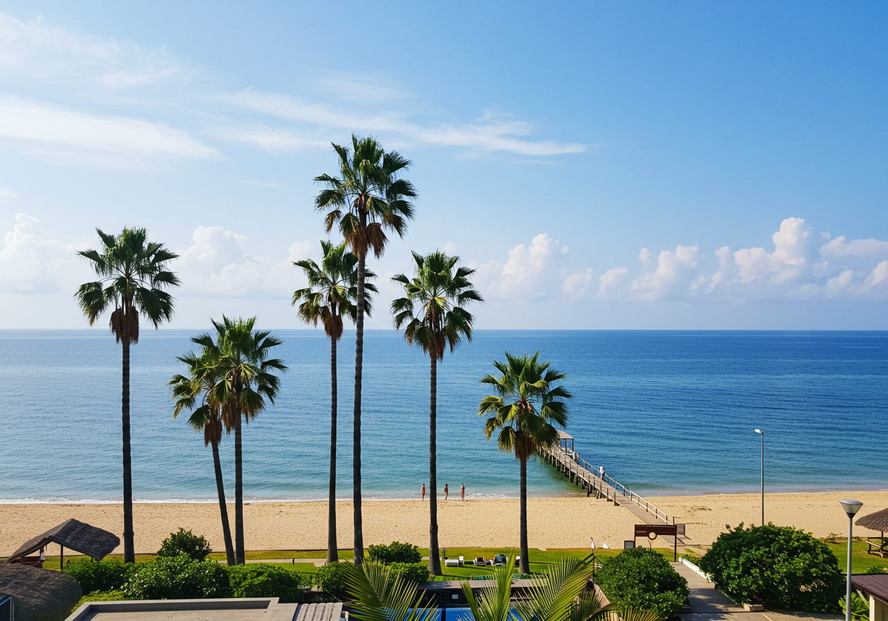 View of the coastline and tide pools at Corona Del Mar, Newport Beach