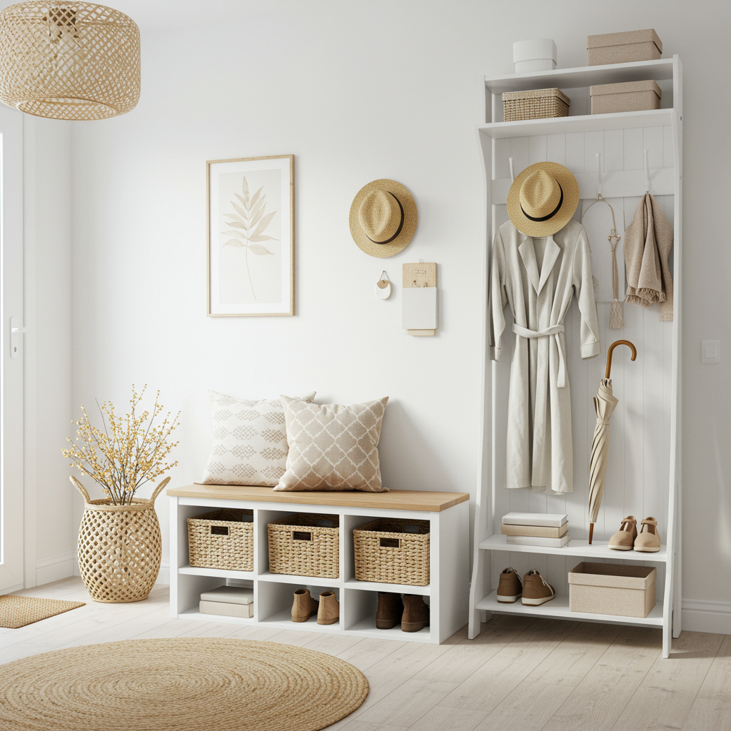 white clear hallway interior