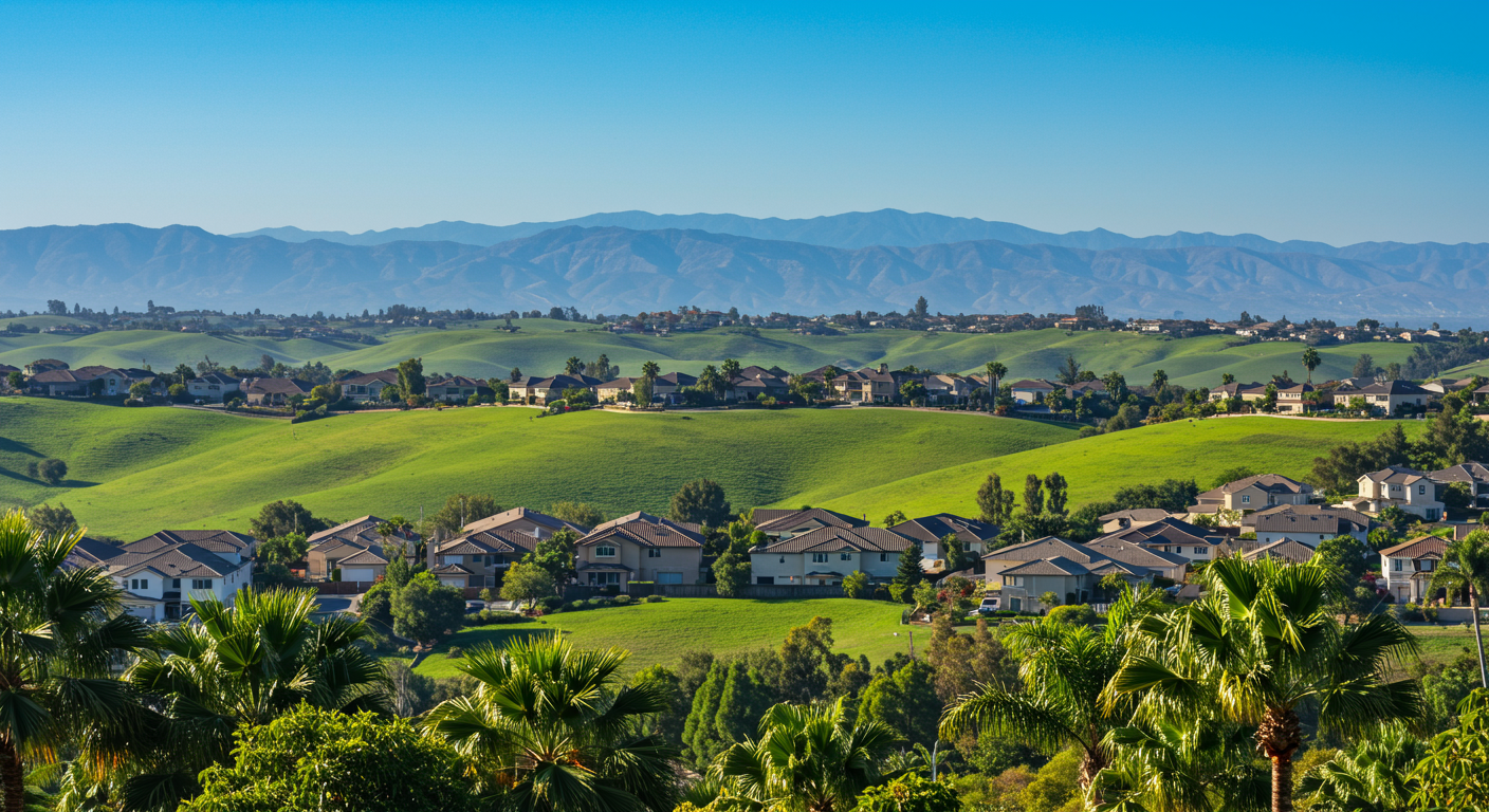 aerial view of aliso viejo homes