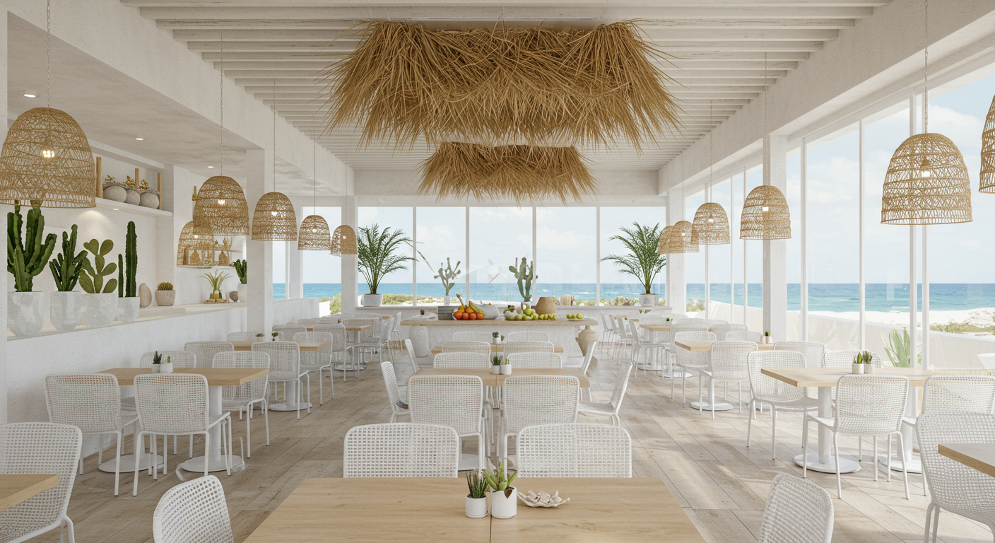 Interior renderings of a Cancun beachfront property, which The Agency is representing. 