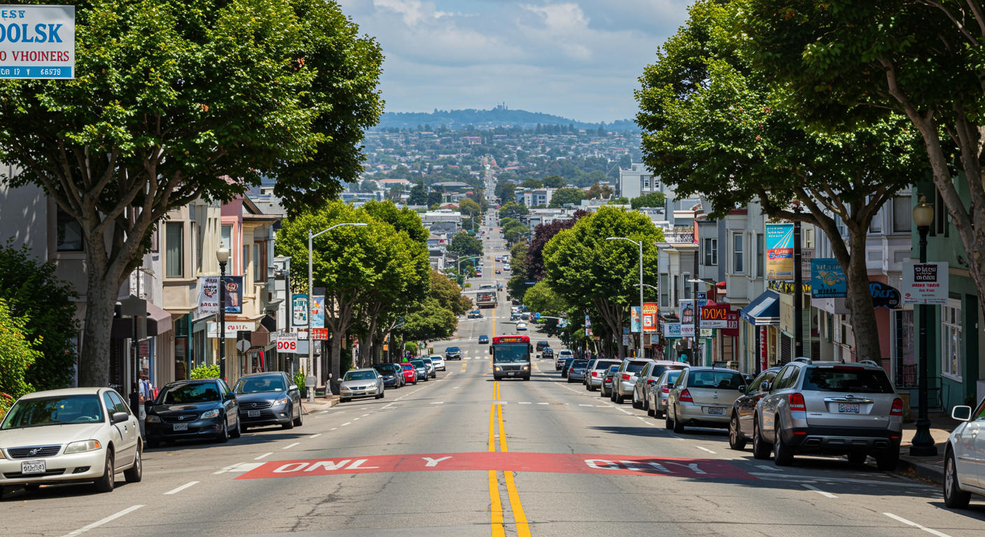 Mission District traffic