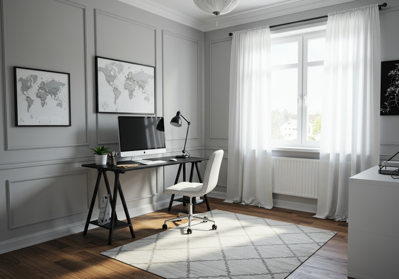 New Office Room Interior in North America
