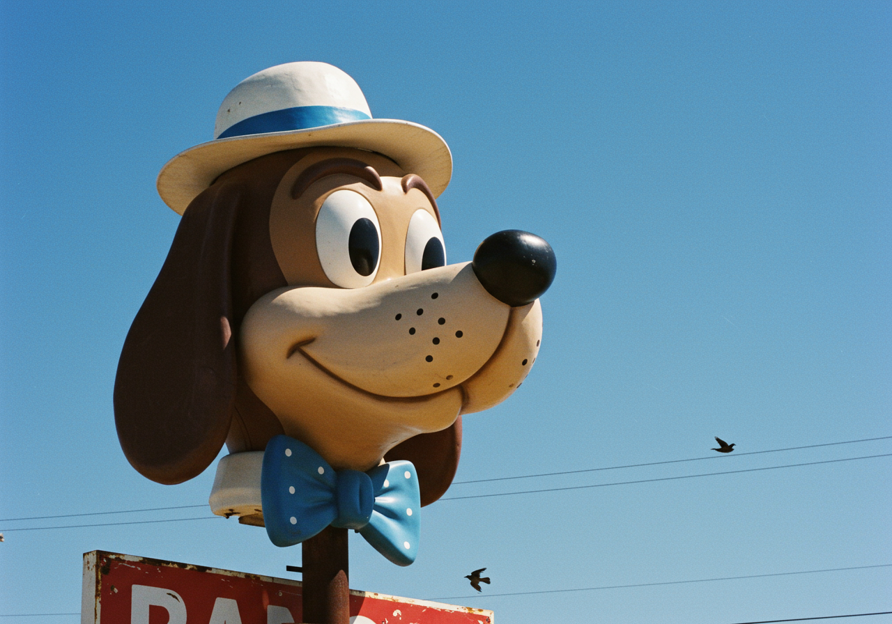 -Doggie Diner head along Sloat Boulevard in 1999 at the Carousel Restaurant.