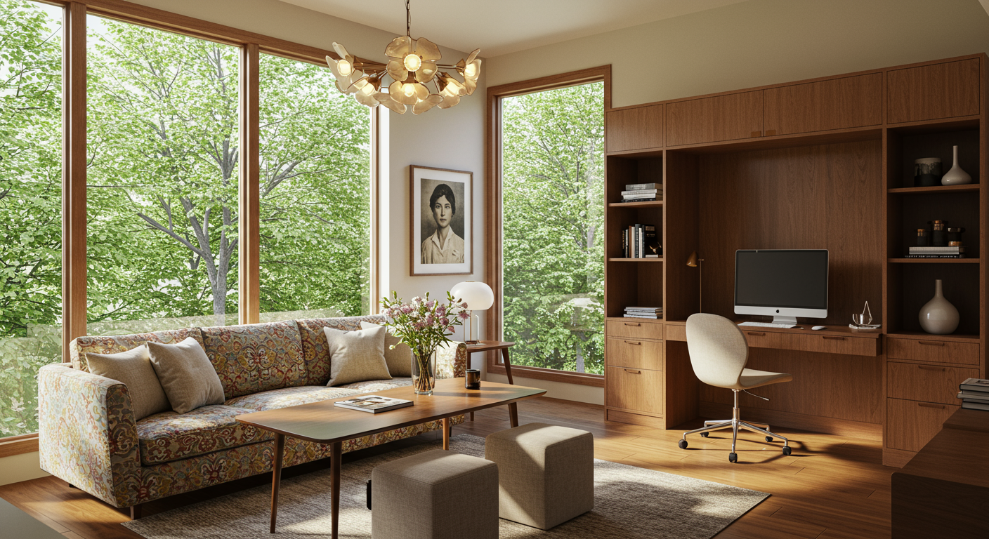 One of two home offices.