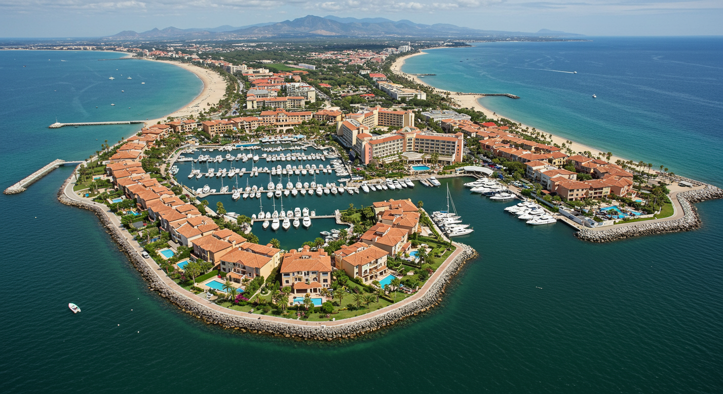 Aerial shot of Palmas Del Mar