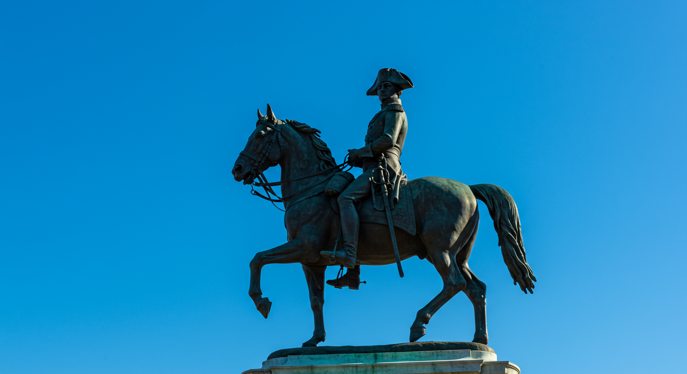 Statue of George Washington in the Boston Commons